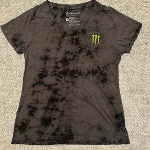 Monster Energy Black Tie-Dye Women's Tee